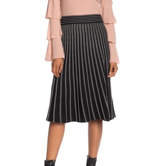 Max Studio Dresses & Skirts - Max Studio Striped Sweater Knit Midi Skirt